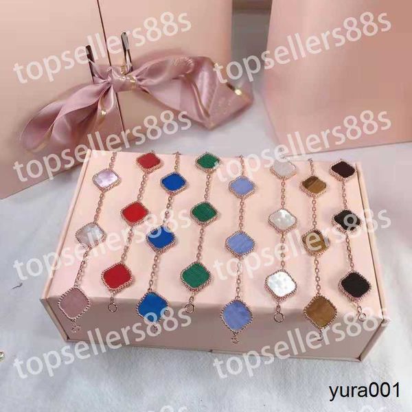 classic fashion charm bracelets 4four leaf clover designer jewelry 18k gold bangle bracelet for women men necklaces chain elegant jewelery g, Golden;silver
classic fashion charm bracelets 4four leaf clover designer jewelry 18k gold bangle bracelet for women men necklaces chain elegant jewelery g, Golden;silver