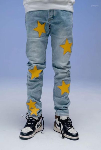 men039s jeans american street applique leather yellow star 2021 style washed pants6281283, Blue
men039s jeans american street applique leather yellow star 2021 style washed pants6281283, Blue