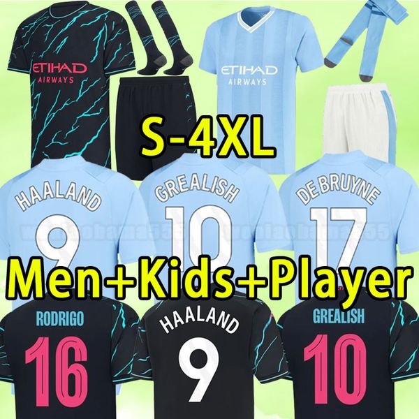 23 24 erling haaland mans cities soccer jerseys kovacic phillips grealish de bruyne foden 2023 2024 manchesters football shirts kids kit fan, Black;yellow
23 24 erling haaland mans cities soccer jerseys kovacic phillips grealish de bruyne foden 2023 2024 manchesters football shirts kids kit fan, Black;yellow