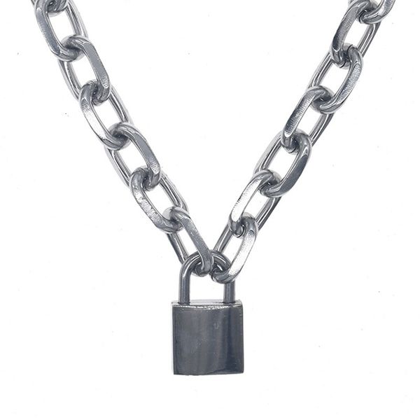 pendant necklaces handmade cool padlock necklace streetwear punk gothic choker party jewelry 230802, Silver
pendant necklaces handmade cool padlock necklace streetwear punk gothic choker party jewelry 230802, Silver