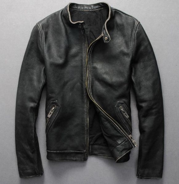 vintage genuine leather jacket men black cowskin short simple motorcycle jacket men039s thin leather coat chaqueta cuero hombre2370904
vintage genuine leather jacket men black cowskin short simple motorcycle jacket men039s thin leather coat chaqueta cuero hombre2370904