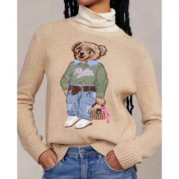 women's sweaters women's cartoon bear embroidery sweater fashion long sleeve knitted pullover sweater wool cotton soft knit pullov, White;black
women's sweaters women's cartoon bear embroidery sweater fashion long sleeve knitted pullover sweater wool cotton soft knit pullov, White;black