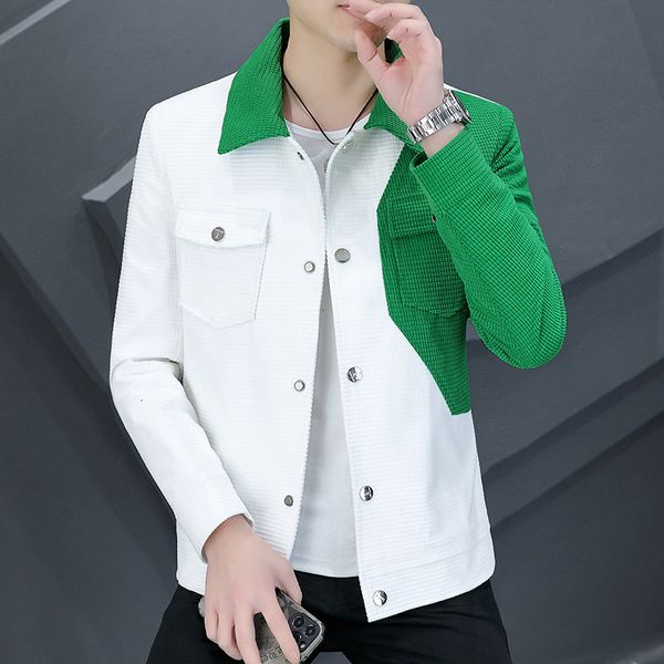 men's jackets spring autumn men jacket korean style casual cargo jacket coat patchwork loose male outerwear coats 230803, Black;brown
men's jackets spring autumn men jacket korean style casual cargo jacket coat patchwork loose male outerwear coats 230803, Black;brown