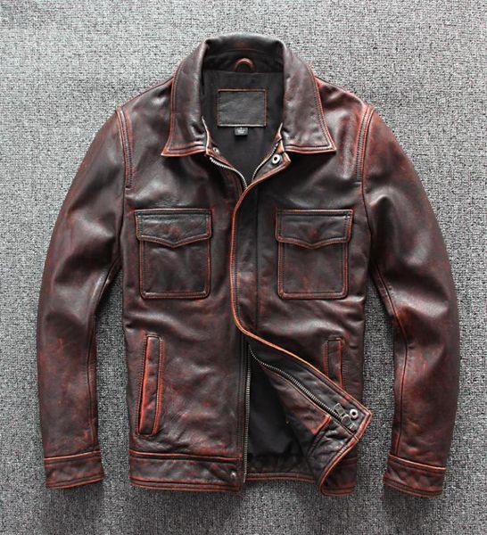 men039s jackets amekaji genuine coat mens vintage jacket cowhide red brown natural real leather s4xl5504879, Black;brown
men039s jackets amekaji genuine coat mens vintage jacket cowhide red brown natural real leather s4xl5504879, Black;brown