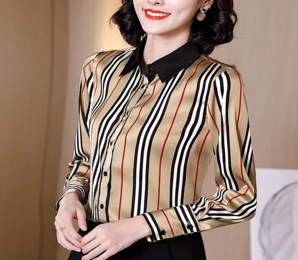 runway striped silk blouse elegant women039s designer shirts casual long sleeve spring autumn office ladies slim butto1586673, White
runway striped silk blouse elegant women039s designer shirts casual long sleeve spring autumn office ladies slim butto1586673, White