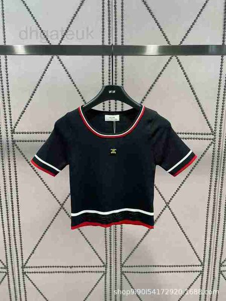 women's knits & tees designer summer new collar hem color matching design hardware letter embellishment pullover knitted a6hn, White
women's knits & tees designer summer new collar hem color matching design hardware letter embellishment pullover knitted a6hn, White