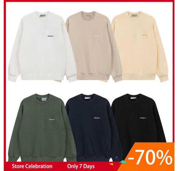 2023 new men's hoodies sweatshirt north america brand carhart sweater classic letter embroidery youth round neck coat motion design 98e, Black
2023 new men's hoodies sweatshirt north america brand carhart sweater classic letter embroidery youth round neck coat motion design 98e, Black