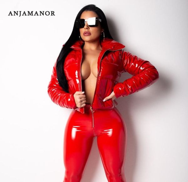 anjamanor winter patent leather bubble coat women plus size red zipper waterproof latex puffer jacket woman parkas d30fb50 2009218721098, Black
anjamanor winter patent leather bubble coat women plus size red zipper waterproof latex puffer jacket woman parkas d30fb50 2009218721098, Black