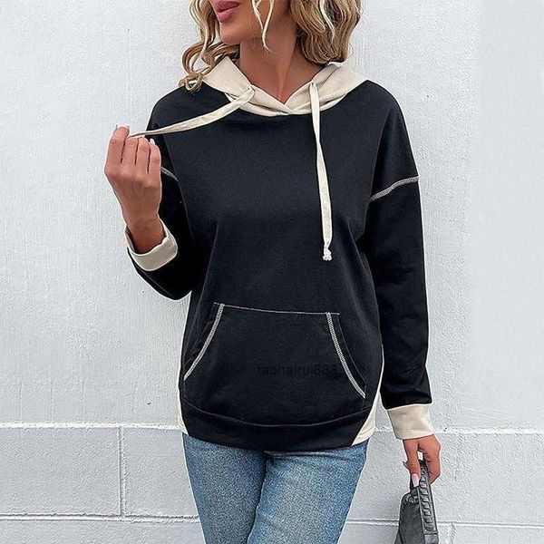 women's hoodies long sleeve hooded sweatshirt v neck colour combination hoodie jacket sweatshirts women, Black
women's hoodies long sleeve hooded sweatshirt v neck colour combination hoodie jacket sweatshirts women, Black