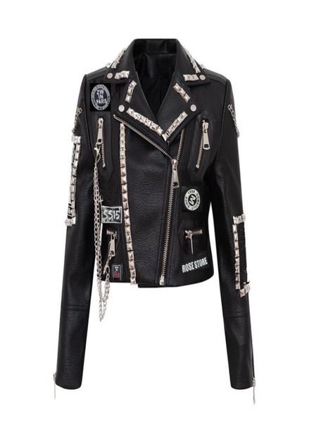 leather jacket women print rivet biker jackets and coats punk streetwear ladies short jacekt outerwear clothes w12112437123, Black
leather jacket women print rivet biker jackets and coats punk streetwear ladies short jacekt outerwear clothes w12112437123, Black