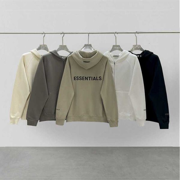 men's and women's essentils hoodie zipper high street loose oversized hip-hop casual fashion coat sweatshirt, Black
men's and women's essentils hoodie zipper high street loose oversized hip-hop casual fashion coat sweatshirt, Black