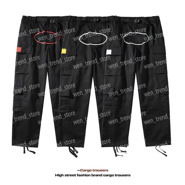 cargo pants men pantalon minus two cargos designer trousers street wear hip hop printed pant military retro multi pockets straight loose ove, White;black
cargo pants men pantalon minus two cargos designer trousers street wear hip hop printed pant military retro multi pockets straight loose ove, White;black