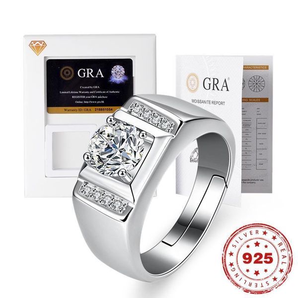 wedding rings hoyon fashion classic 1 carat men s ring s925 pure silver d solitaire ring gift with gra certificate jewelry 230802, Slivery;golden
wedding rings hoyon fashion classic 1 carat men s ring s925 pure silver d solitaire ring gift with gra certificate jewelry 230802, Slivery;golden