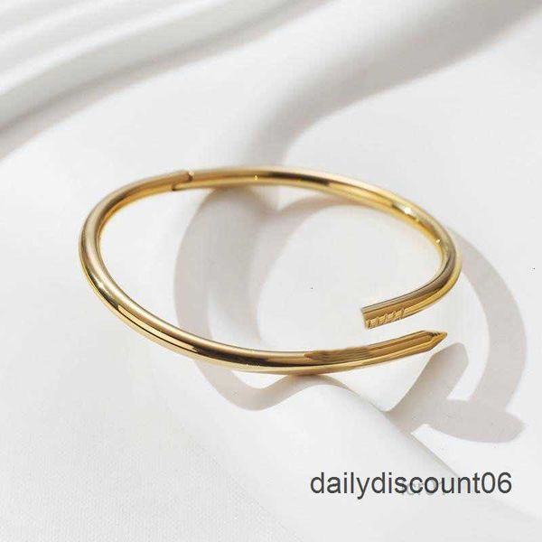 classic bangles gold silver nail bracelet steel cuff bangle nlay diamond bracelets womens mens love jewelry gift 20 color size17#19, Black
classic bangles gold silver nail bracelet steel cuff bangle nlay diamond bracelets womens mens love jewelry gift 20 color size17#19, Black