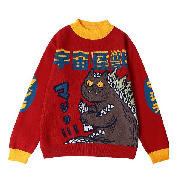 women's sweaters fashion knitted women sweater cosmic monster letter embroidery female coat casual loose pullover 230803, White;black
women's sweaters fashion knitted women sweater cosmic monster letter embroidery female coat casual loose pullover 230803, White;black