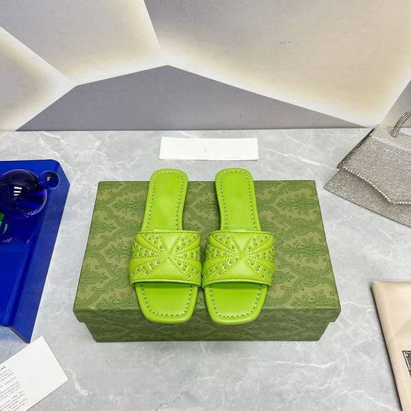 cystal mule slippers slides sandals flattie heeled flat heels square open toe women's luxury designers rubber outsole casual fashion ne, Black
cystal mule slippers slides sandals flattie heeled flat heels square open toe women's luxury designers rubber outsole casual fashion ne, Black