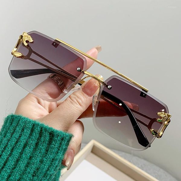 sunglasses style rimless leopard men women sunshade uv protection sun glasses fashion trend gradient ocean film eyewear427, White;black
sunglasses style rimless leopard men women sunshade uv protection sun glasses fashion trend gradient ocean film eyewear427, White;black