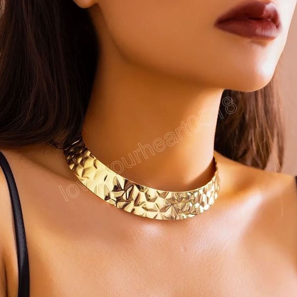 punk goth iron metal open torques choker necklace for women trendy vintage smooth adjustable chain jewelry, Golden;silver
punk goth iron metal open torques choker necklace for women trendy vintage smooth adjustable chain jewelry, Golden;silver