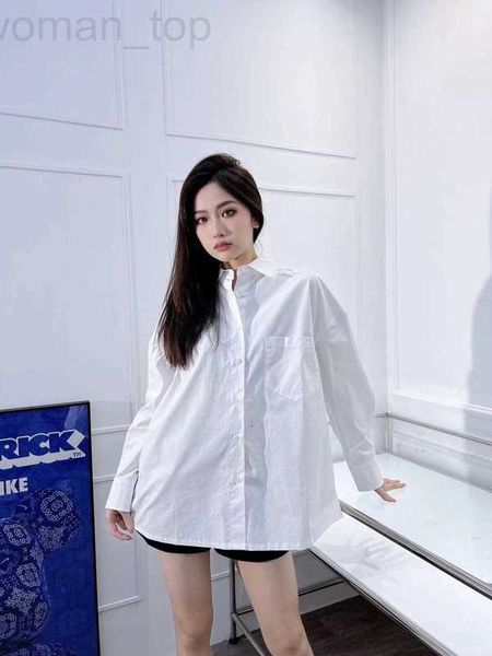 women's two piece pants designer p family 2023 spring/summer new polo collar loose long sleeve shirt korean letter patch fashion casual, White
women's two piece pants designer p family 2023 spring/summer new polo collar loose long sleeve shirt korean letter patch fashion casual, White