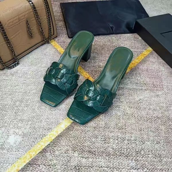 luxury leather tribute sandals slipper weave shoes women pop heels summer lady pumps dress gladiator designer sandalias 35-43 12, Black
luxury leather tribute sandals slipper weave shoes women pop heels summer lady pumps dress gladiator designer sandalias 35-43 12, Black