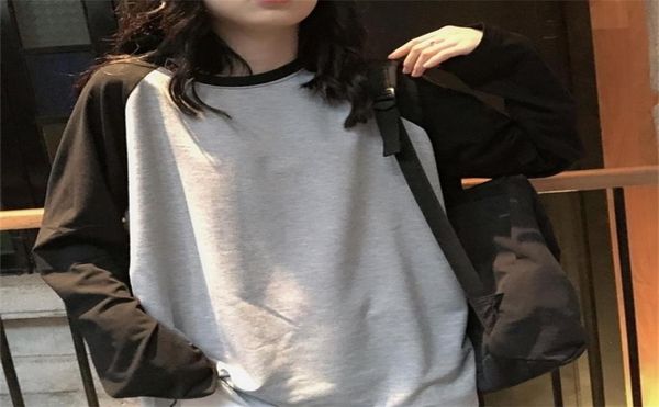 female tshirt round collar contrast color long sleeve shirt women spring s for patchwork 22041431653562984075, White
female tshirt round collar contrast color long sleeve shirt women spring s for patchwork 22041431653562984075, White