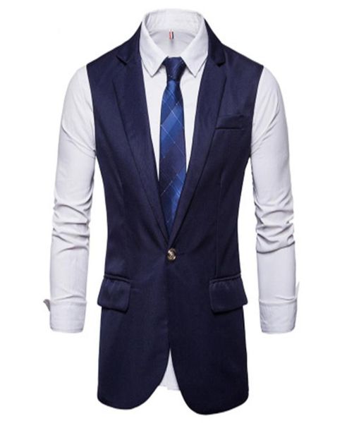2018 new men039s vest men039s long single button suit business casual vest banquet wedding daily5749108, Black;white
2018 new men039s vest men039s long single button suit business casual vest banquet wedding daily5749108, Black;white