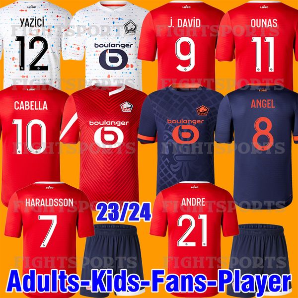 2023 losc lille soccer jerseys cabella j david fonte bamba ounas football shirt lille olympique m.bayo maillot men kids kit equipment 23 24, Black;yellow
2023 losc lille soccer jerseys cabella j david fonte bamba ounas football shirt lille olympique m.bayo maillot men kids kit equipment 23 24, Black;yellow