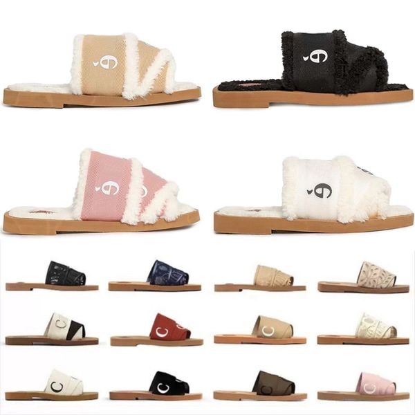 designer womens woody slippers fluffy flat mule slides beige white black pink lace lettering canvas fuzzy fur summer winter home shoes women
designer womens woody slippers fluffy flat mule slides beige white black pink lace lettering canvas fuzzy fur summer winter home shoes women