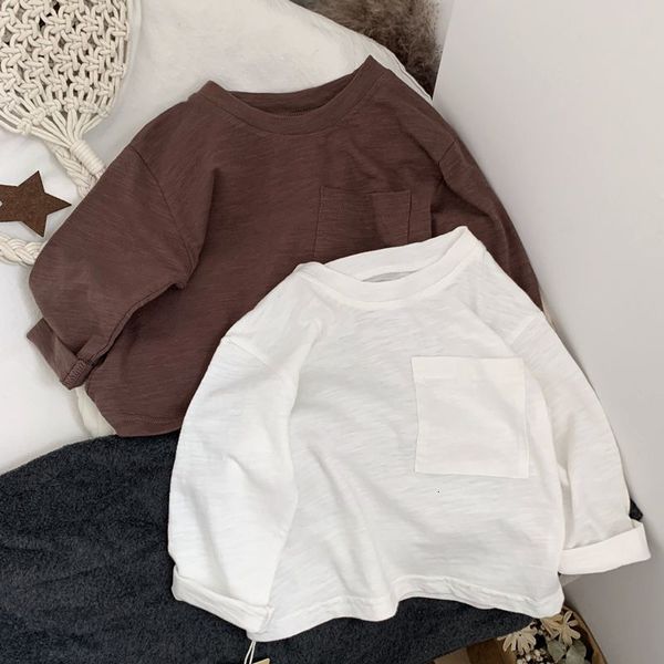 family matching outfits baby cotton t shirt korean boys and girls pocket design bamboo long sleeved t shirt kids clothes 230810, Blue
family matching outfits baby cotton t shirt korean boys and girls pocket design bamboo long sleeved t shirt kids clothes 230810, Blue