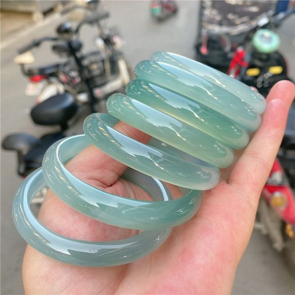 natural ice oil blue jade chalcedony bracelet girl art agate bracelet fine round bar beauty bracelet, Black
natural ice oil blue jade chalcedony bracelet girl art agate bracelet fine round bar beauty bracelet, Black