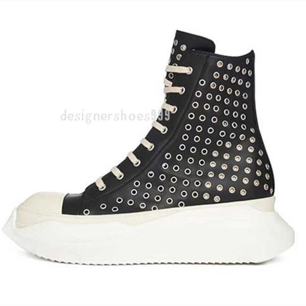 2023ss quality real leather rivet platform boots breathable rock handmade trainer, Black
2023ss quality real leather rivet platform boots breathable rock handmade trainer, Black