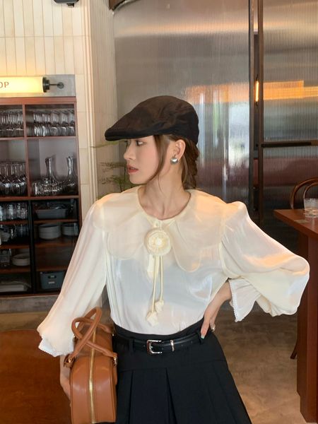 ce1ine women's blouses designer shirts elegant womens shirts luxury clothing corset shirt 23 pre autumn french shirt women silk, White
ce1ine women's blouses designer shirts elegant womens shirts luxury clothing corset shirt 23 pre autumn french shirt women silk, White