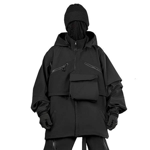 men's jackets men high street techwear jacket with functional pockets streetwear darkwear coat hooded tactical cargo outerwearhem detac, Black;brown
men's jackets men high street techwear jacket with functional pockets streetwear darkwear coat hooded tactical cargo outerwearhem detac, Black;brown