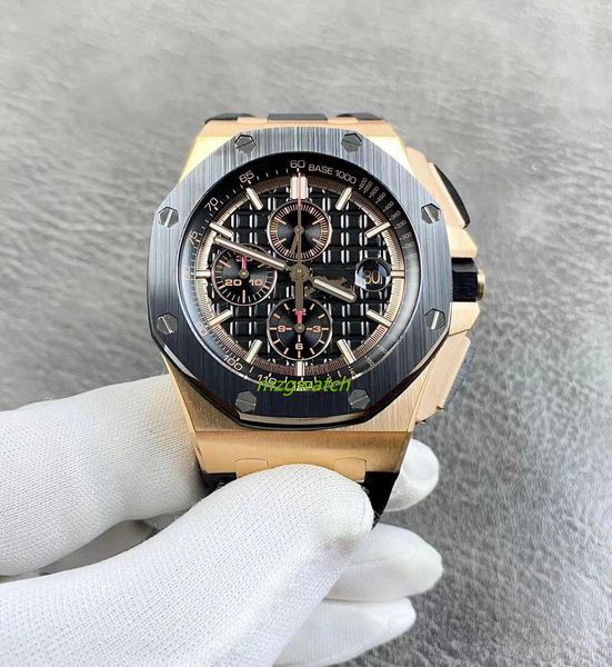 jf 26401 mens watch timing function 3126 movement rose gold case ceramic bezel double sapphire mirror rubber watch band diameter 44mm, Slivery;golden
jf 26401 mens watch timing function 3126 movement rose gold case ceramic bezel double sapphire mirror rubber watch band diameter 44mm, Slivery;golden