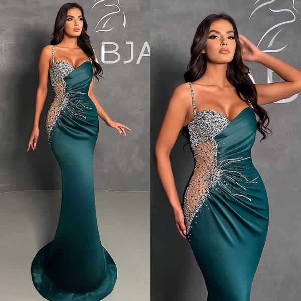 elegant dark green mermaid evening dresses pleats beads waist formal party prom dress long dresses for special occasion, Black;red
elegant dark green mermaid evening dresses pleats beads waist formal party prom dress long dresses for special occasion, Black;red