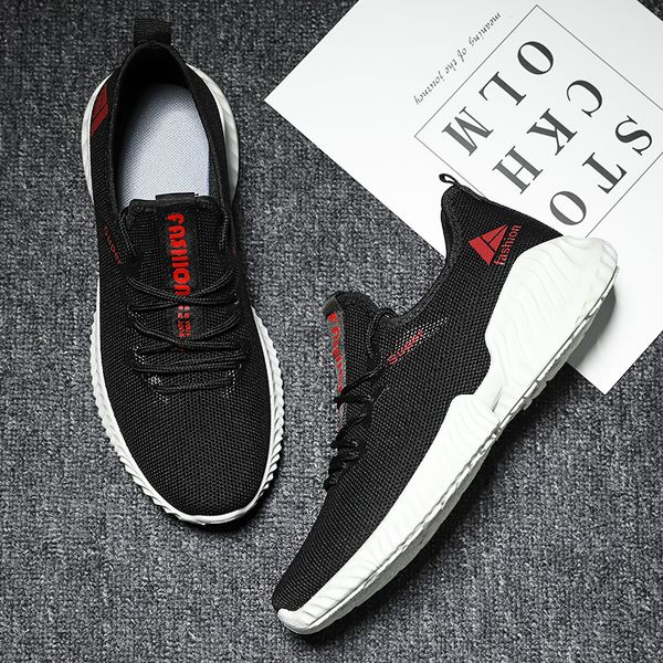 sports running shoes mens trainers breathable sneakers outdoor jogging shoe black white sneaker, White;red
sports running shoes mens trainers breathable sneakers outdoor jogging shoe black white sneaker, White;red