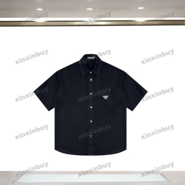 xinxinbuy men designer tee t shirt 23ss paris denim metal triangle label short sleeve cotton women white blue green xs-l, Black;brown
xinxinbuy men designer tee t shirt 23ss paris denim metal triangle label short sleeve cotton women white blue green xs-l, Black;brown