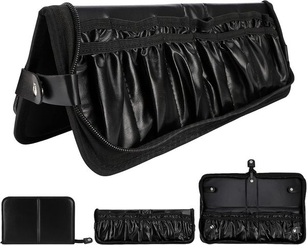 makeup brush bag organizer soft pu leather makeup brush holder foldable travel brush case portable zippered handbag waterproof cosmetic bag
makeup brush bag organizer soft pu leather makeup brush holder foldable travel brush case portable zippered handbag waterproof cosmetic bag