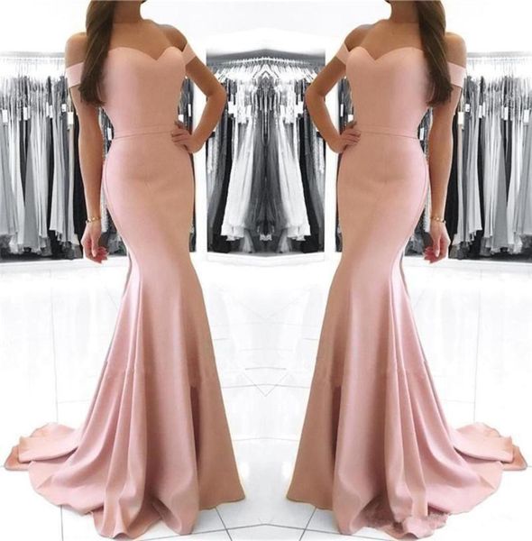 blush pink off the shoulder prom dresses 2019 backless satin sweep train mermaid formal evening party dress wear long p8842714, Black
blush pink off the shoulder prom dresses 2019 backless satin sweep train mermaid formal evening party dress wear long p8842714, Black