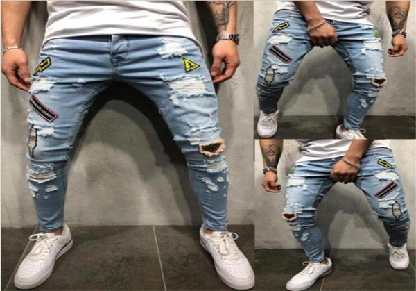 fashion streetwear men039s jeans vintage blue skinny destroyed ripped jeans broken punk pants homme hip hop men trousers 3xl2542521
fashion streetwear men039s jeans vintage blue skinny destroyed ripped jeans broken punk pants homme hip hop men trousers 3xl2542521