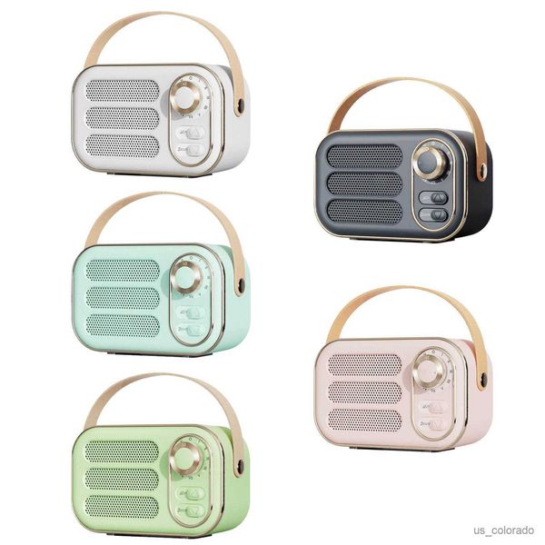 Image of Portable Speakers Speaker bluetooth vintage Sound box High power bluetooth speakers for desktop office speaker for Ios Android Devices R230803