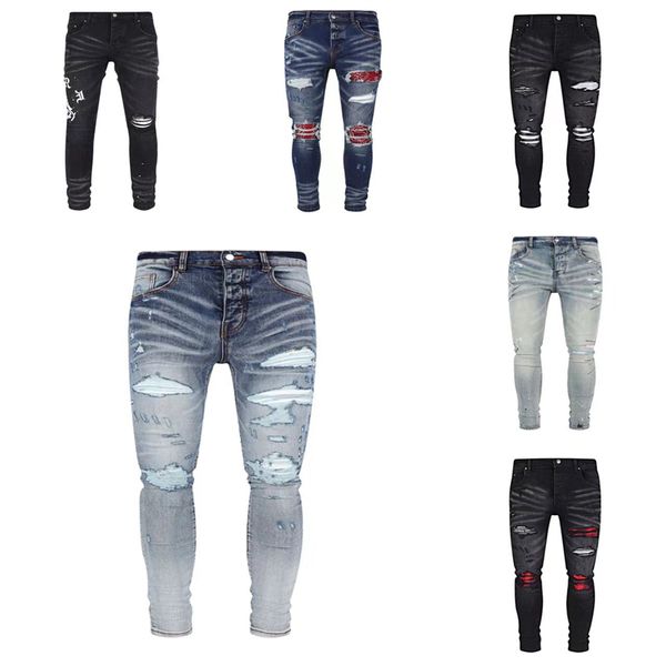 am jeans mens designer jeans distressed ripped biker slim fit motorcycle bikers denim for men s fashion mans black pants pour hommes, Blue
am jeans mens designer jeans distressed ripped biker slim fit motorcycle bikers denim for men s fashion mans black pants pour hommes, Blue