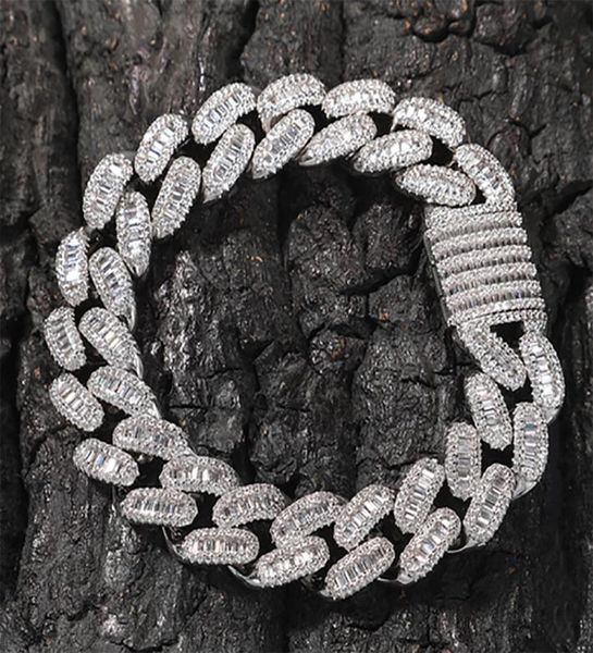 15mm baguette cuban link iced out bracelets 14k white gold icy cubic zirconia jewelry 7inch 8inch hiphop bracelet2959269, Black
15mm baguette cuban link iced out bracelets 14k white gold icy cubic zirconia jewelry 7inch 8inch hiphop bracelet2959269, Black