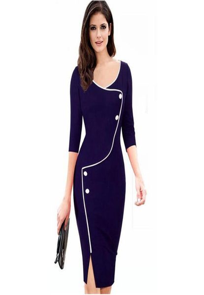 button bodycon dress women 2018 autumn winter solid half sleeve back zipper split vestidos vintage office ladies dresses3850289, White;black
button bodycon dress women 2018 autumn winter solid half sleeve back zipper split vestidos vintage office ladies dresses3850289, White;black