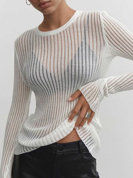 fashion slim fit pullover solid color casual pullover long sleeve comfortable t-shirt spring and summer 2023, White;black
fashion slim fit pullover solid color casual pullover long sleeve comfortable t-shirt spring and summer 2023, White;black