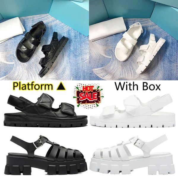 with box designer sandals womens dad sandals foam women fashion heels platform prad slides rubber wedge sandal triangle metal slippers beach, Black
with box designer sandals womens dad sandals foam women fashion heels platform prad slides rubber wedge sandal triangle metal slippers beach, Black