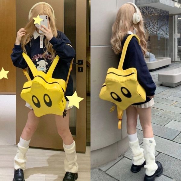 evening bags big eyes star backpack korean spicy girl y2k cute fashion bag student schoolbag women kawaii waterproof kids travelling backpac
evening bags big eyes star backpack korean spicy girl y2k cute fashion bag student schoolbag women kawaii waterproof kids travelling backpac