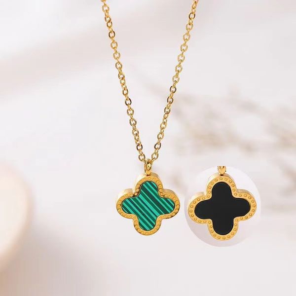 Beautiful Double Side Stainless Steel Clover Necklace Jewelry for Women Gift
Beautiful Double Side Stainless Steel Clover Necklace Jewelry for Women Gift