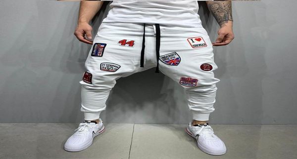 men039s pants mens hip hop style white little feet sports fashion badge patch stitch jogging sweatpants casual pantalones hombr1478179, Black
men039s pants mens hip hop style white little feet sports fashion badge patch stitch jogging sweatpants casual pantalones hombr1478179, Black