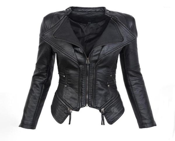 black gothic faux leather pu jacket women winter autumn fashion motorcycle coat punk zipper outerwear plus size fall2662357 
black gothic faux leather pu jacket women winter autumn fashion motorcycle coat punk zipper outerwear plus size fall2662357